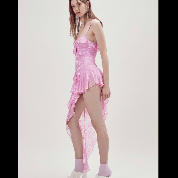 for love and lemons cosmo asymmetrical dress